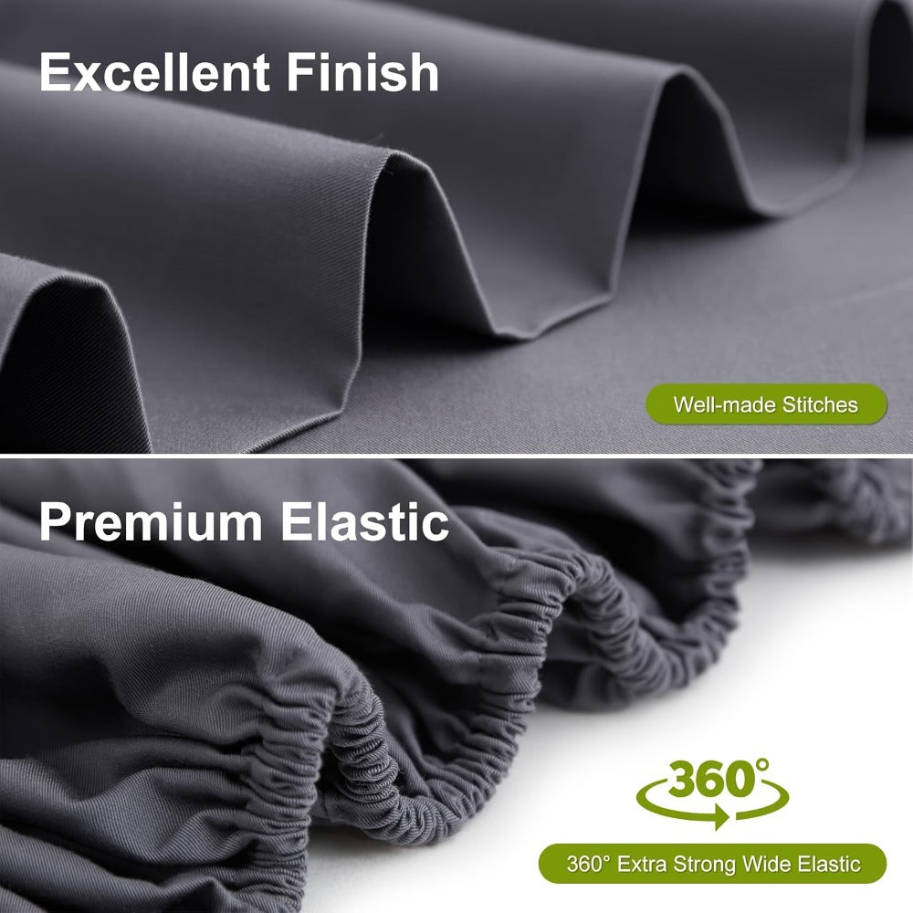 Bamboo Bed Sheets Set Twin Full Queen King for Entryways, Bedrooms and Living Spaces, with the Listed Configuration