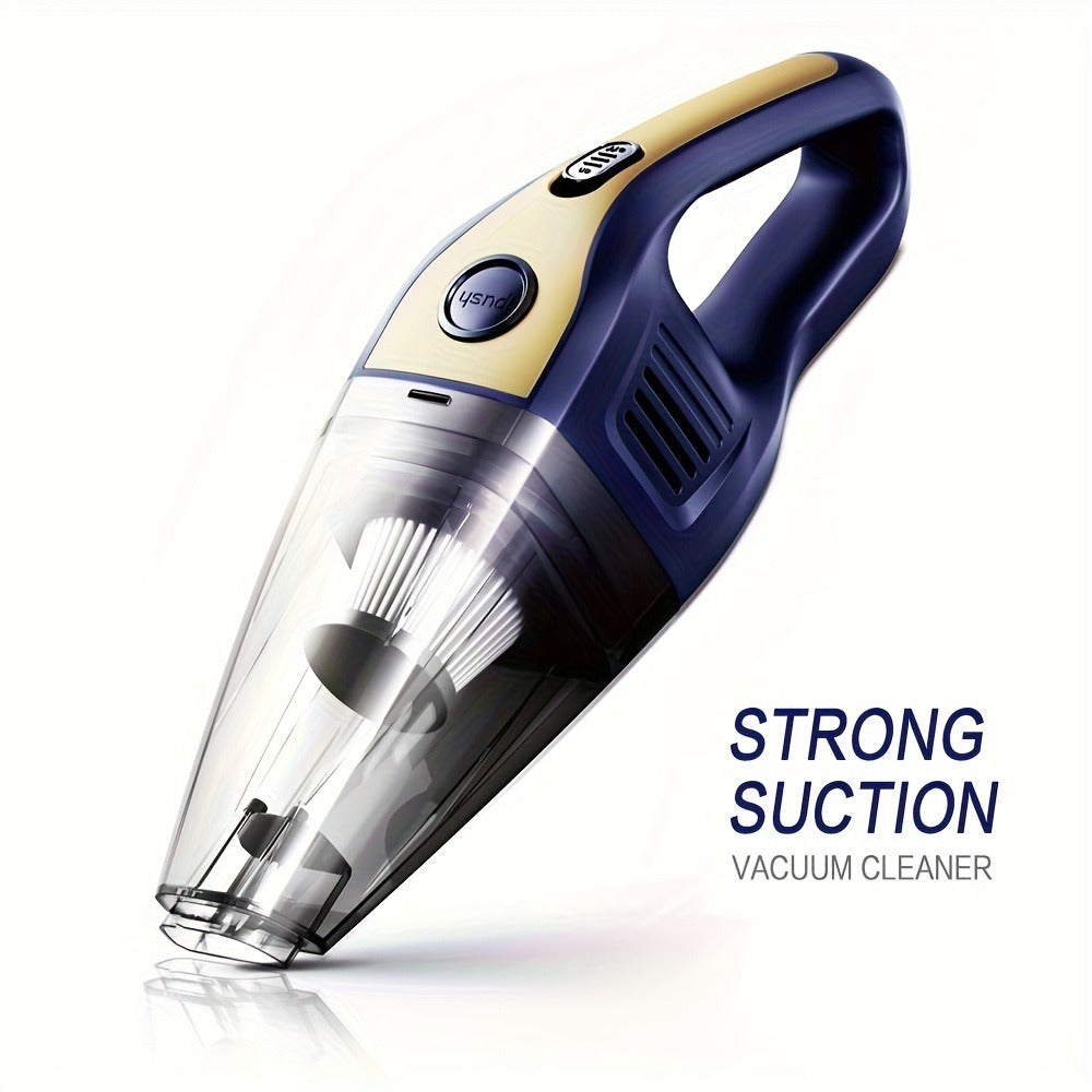 Handheld Cordless Vacuum Cleaner with Powerful Suction – Portable USB Rechargeable Mini Vacuum with Multiple Accessories for Car, Home