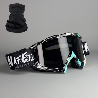 Thirty-Style NAFEIB Ski Goggle and Matching Headwear Set with Mirrored, Clear, Silver and Gray Lens Options