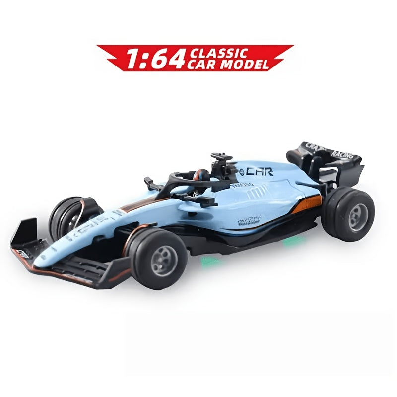 Mini RC Racing Car 1:64 Scale 2.4G Alloy Die-Cast 4WD Drift Toy Car with Lights & Adjustable Speed