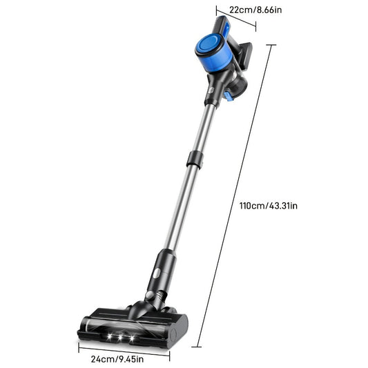 Stick Vacuum Cleaner 70Kpa MAX Suction Cordless & Corded 8-in-1 Handheld Vacuum for Hard Floors, Carpets & Pet Hair