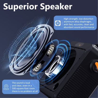JYX T19-T Karaoke Machine for Adults with 2 Microphones & RGB Light Show – Wireless Bluetooth Speaker