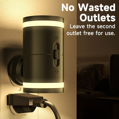 LED Night Light Plug In Dusk to Dawn Sensor, 5-120LM Adjustable Brightness, 3 Color Temperatures