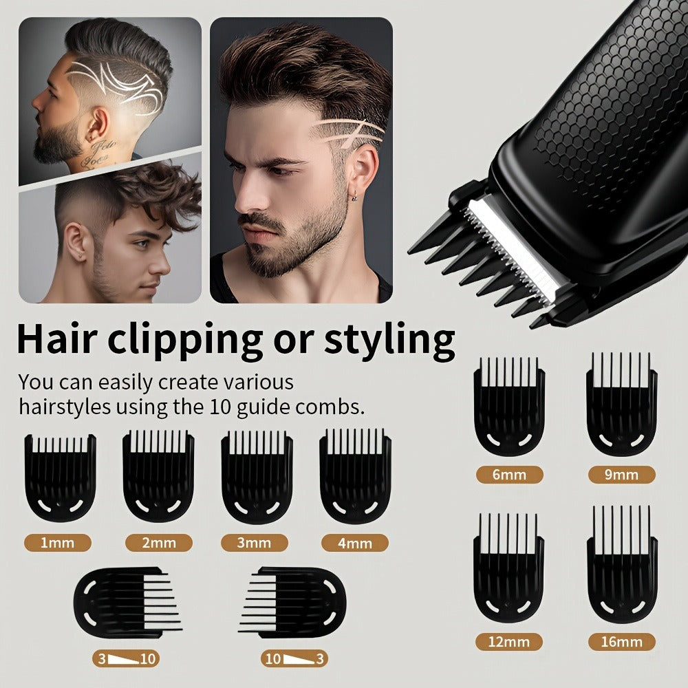 Beard Trimmer for Men - Professional Hair Clipper Electric Razor Zero Gapped T-Blade Edger for Entryways, Bedrooms and Living Spaces