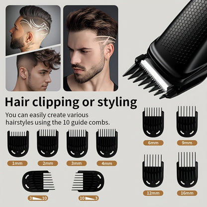 Beard Trimmer for Men - Professional Hair Clipper Electric Razor Zero Gapped T-Blade Edger for Entryways, Bedrooms and Living Spaces