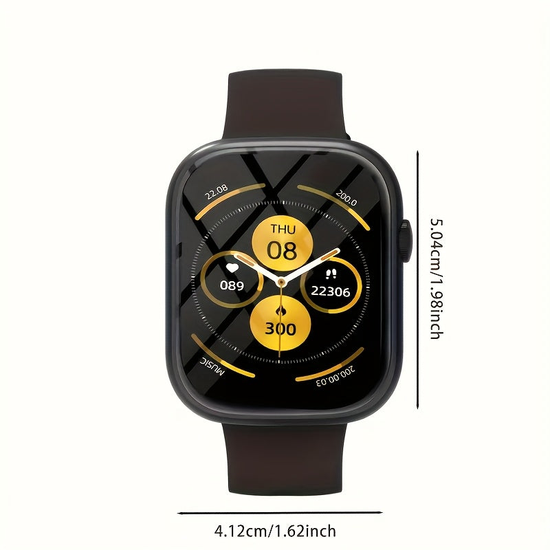 Smart Watch Fitness Tracker 2.01" Touchscreen – Dual Strap, HD Bluetooth Calls, 100+ Functions, Step & Calorie Tracking