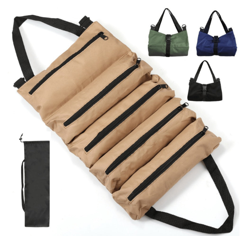 Collapsible Tool Bag Organizer for Hardware Storage | Foldable Tool Kit Bag for Carpentry Electricians Automotive Repairs Outdoor | Portable