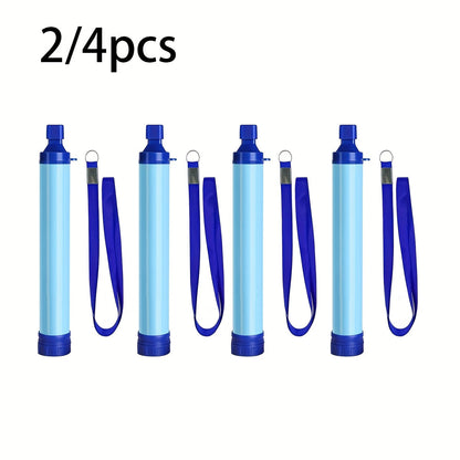 Portable Water Filter Straw for Outdoor Survival – Lightweight ABS Filtration Bottle for Hiking, Camping, Trekking & Emergency Use