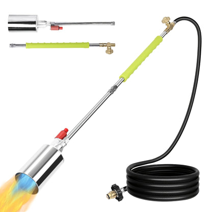 Propane Weed Torch, Flame Weeder Ice Melter Outdoor Roof Driveway for Garden, Patio and Yard Use
