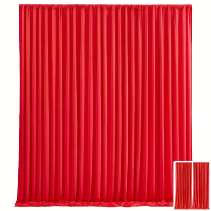 Party Backdrop Curtains 2pcs 59x118 Inch with Poles Wrinkle-Resistant Non-Transparent Fabric for an Everyday Personal Care Routine