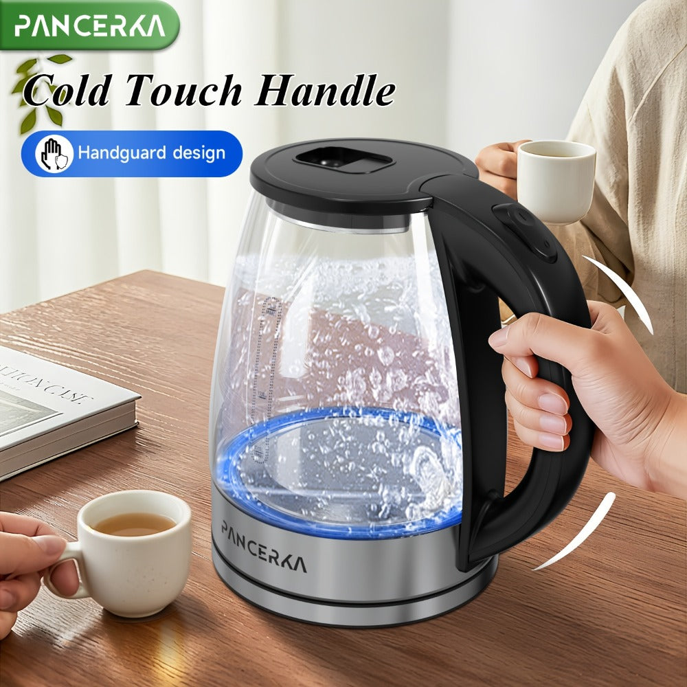 Electric Kettle 1000W Auto Shut-Off Stainless Steel Fast Boiling Hot Water Kettle 1.7L for Entryways, Bedrooms and Living Spaces