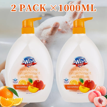 Moisturizing Body Wash 2-Pack 33.8 fl oz Each – Deep Cleansing Shower Gel for Women & Men, Long-Lasting Scent, Hydrating Formula