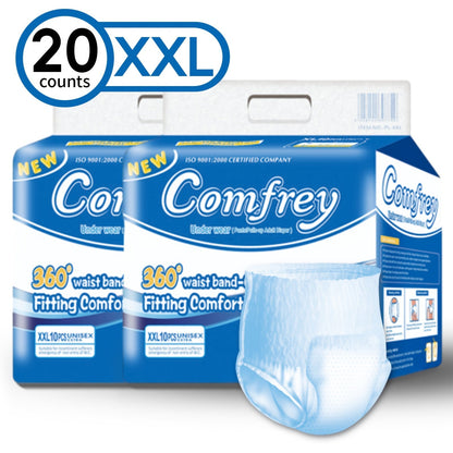 Adult Incontinence Underwear Disposable Pull Ups for Women & Men - Overnight Bladder Control Briefs