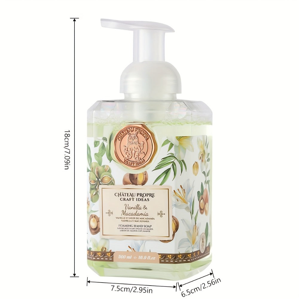 Foaming Hand Soap 500ml Moisturizing Gentle Foam Soap 8 Scents Vanilla Coconut Citrus Floral Fruity Deeply Hydrating Soft Hands All Skin
