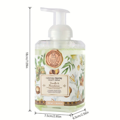 Foaming Hand Soap 500ml Moisturizing Gentle Foam Soap 8 Scents Vanilla Coconut Citrus Floral Fruity Deeply Hydrating Soft Hands All Skin