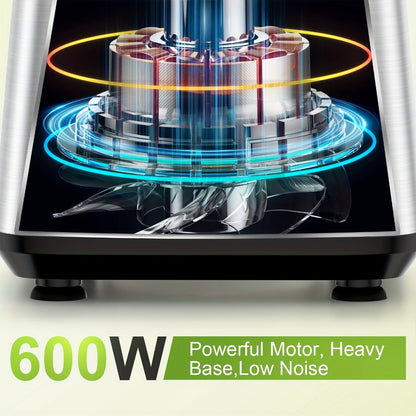 Food Processor 600W 6-in-1 Electric Food Chopper 12-Cup Bowl for Chopping Mincing Dicing for Entryways, Bedrooms and Living Spaces