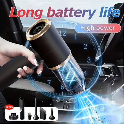 2-in-1 Handheld Vacuum Blower USB Rechargeable Cordless Mini Vacuum Cleaner Blow Suction Mode for Entryways, Bedrooms and Living Spaces