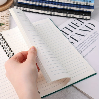 Spiral Notebooks 6 Pack Hardcover A5 Lined Journal College Ruled 480 Sheets 960 Pages No for Entryways, Bedrooms and Living Spaces