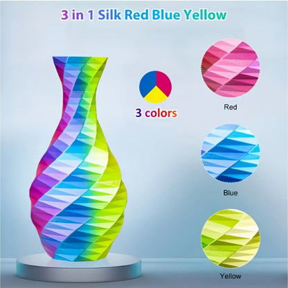 3D Printer Filament Tri-Color PLA 1.75mm 250g Coextruded Spool with Five Three-Tone Combinations