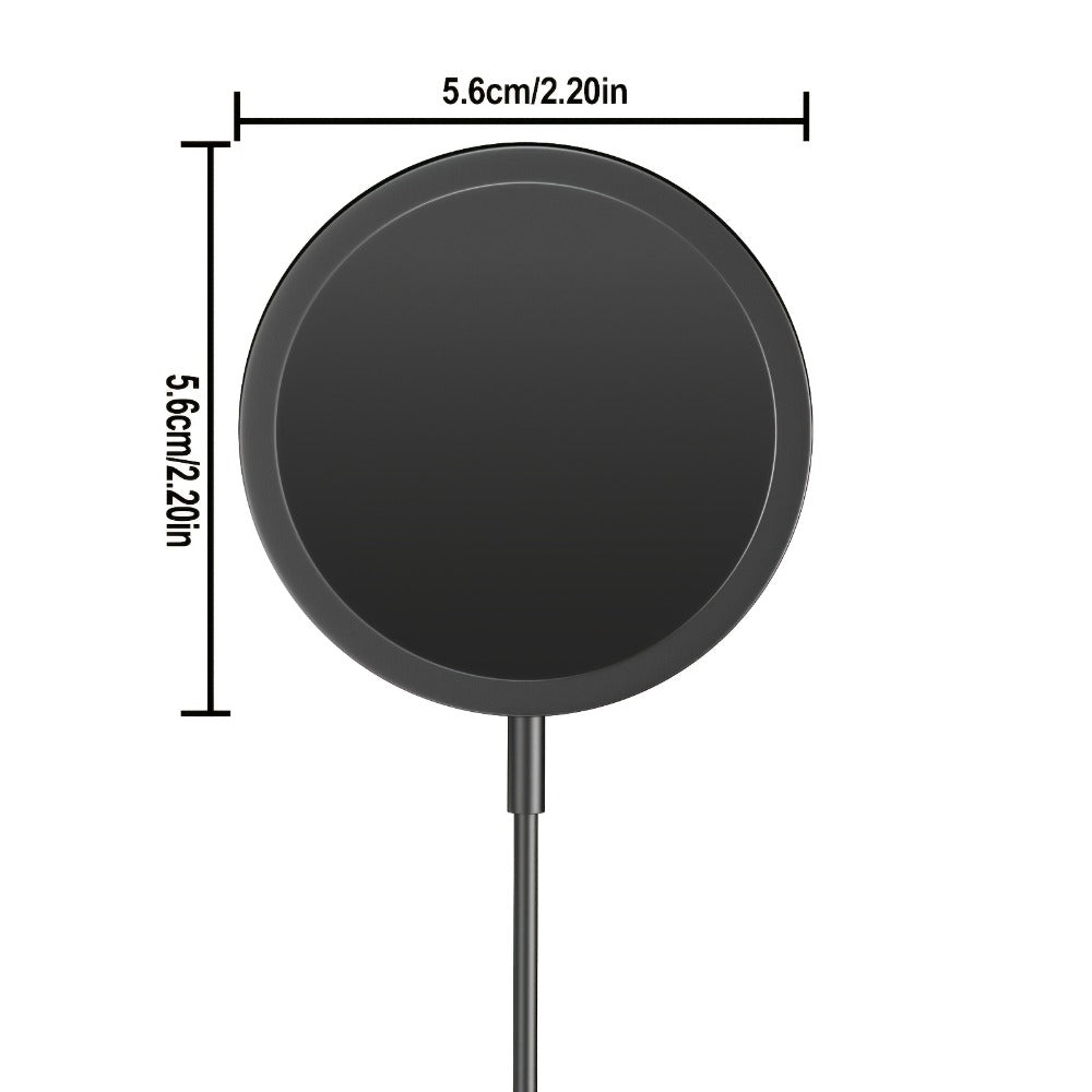 MagSafe Magnetic Wireless Charging Pad 15W Snap Alignment, Fast Charger for iPhone 17/16/15/14/13/12 & AirPods Pro/3/2