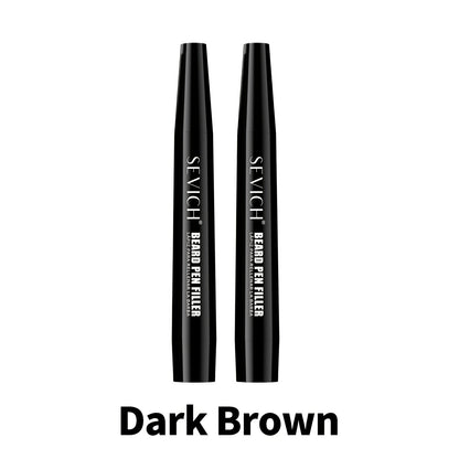 Beard Filler Pencil with Brush, Waterproof Beard Pencil for Fuller Thicker Beard, Fills Sparse Patchy Beard & Mustache