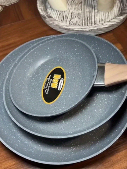 Non-Stick Frying Pan Set 3-Piece 7 9.5 11 Inch, Skillet Set with Insulated Handle for Home Cooking, Dining and Outdoor Meals
