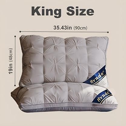 Hotel Quality Pillows 2-Pack, Luxury 5-Star Deep Sleep Neck Support, Non-Collapse Polyester Fill