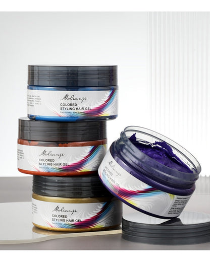 Hair Color Wax Temporary Hair Dye 3.53oz, 9 Vivid Shades, Easy Wash, Non-Damaging for Everyday Face, Beard and Body Grooming