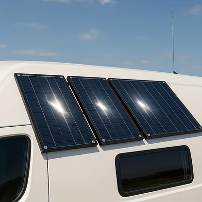 Monocrystalline Solar Panel Kit 18V with 100A Charge Controller – Portable High-Efficiency Solar Charger for RV, Camping