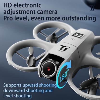 Mini 4K FPV Drone 180° Rotating Dual Camera Optical Flow Positioning Dual Batteries 360° Flip One-Key Takeoff Anti-Shake