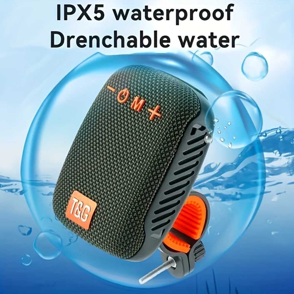 T&G 392 IPX5 Cycling Bluetooth Speaker, Compact Outdoor Wireless Speaker with TWS Stereo, FM Radio