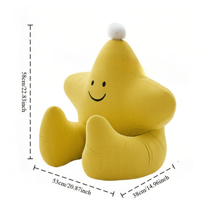 Kids Reading Pillow Star Shape with Neck Support Back Support Lumbar Support & Armrests Spine for Entryways, Bedrooms and Living Spaces