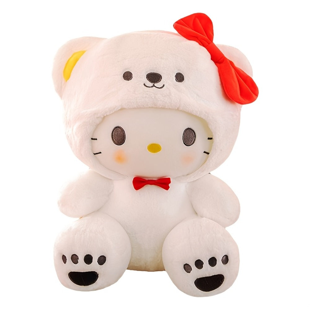Plush Toy Big-Eared Puppy Character Doll in White, Blue Jade or Pudding Color Styles for Collecting
