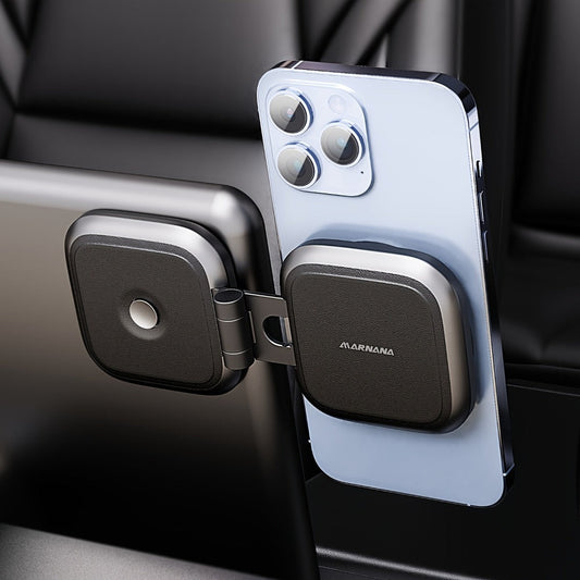 Foldable Magnetic Car Phone Mount for Pictured Model 3 or Model Y Center-Screen Installation