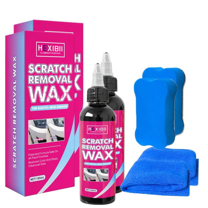 Car Scratch Remover Wax 2-Pack – Liquid Formula for Fine Surface Scratch Repair on Cars, RV, Trucks & Motorcycles