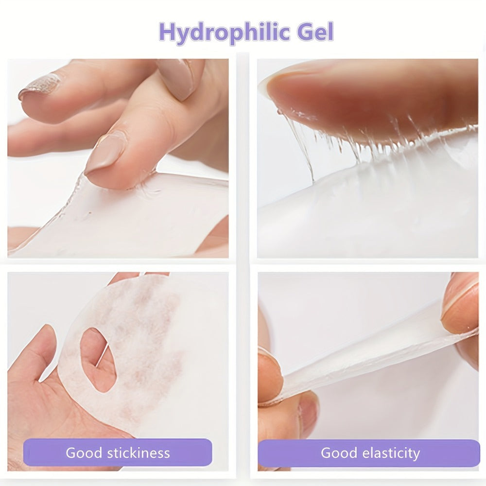 V-Line Face Mask 7 Pieces Hydrogel Chin Lifting & Jawline Contouring – Collagen, Hyaluronic Acid & Coffee Extract Firming Tightening