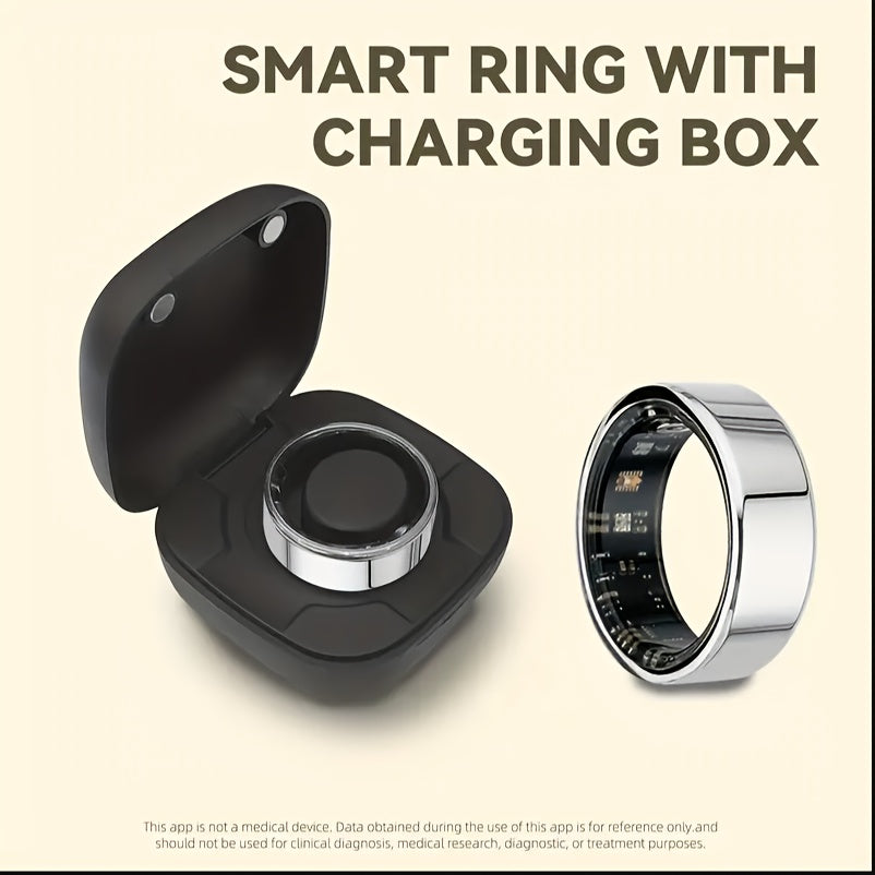 Ring for Men, Health Monitor – Step Counter, Sleep Tracker, Heart Rate & Fitness Tracker Ring for Men | Multiple Sizes & Colors