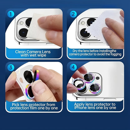 iPhone Camera Lens Protector Tempered Glass – HD Clear 99.9% Optical Clarity, Scratch Resistant, Ultra-Thin Bubble-Free Film for iPhone 16