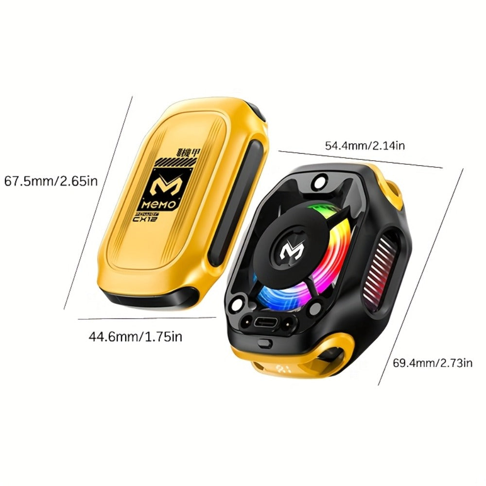 Phone Cooler Magnetic Semiconductor Cooling Fan with RGB LED Temperature Display Rechargeable for an Everyday Personal Care Routine