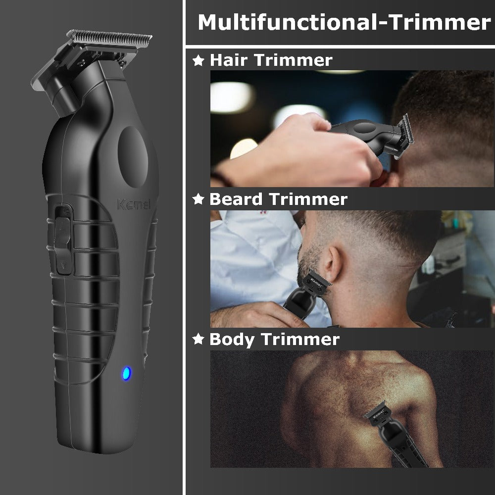 Kemei Hair Clipper & Beard Trimmer Set for Men – Professional Grooming Kit with Reciprocating Shaver, USB Rechargeable, Home & Salon Use