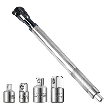 Impact Wrench Extension 1/2" Offset Ratchet Extender – 3-in-1 Heavy Duty Electric Drill Adapter for Confined Spaces Auto Repair with Socket