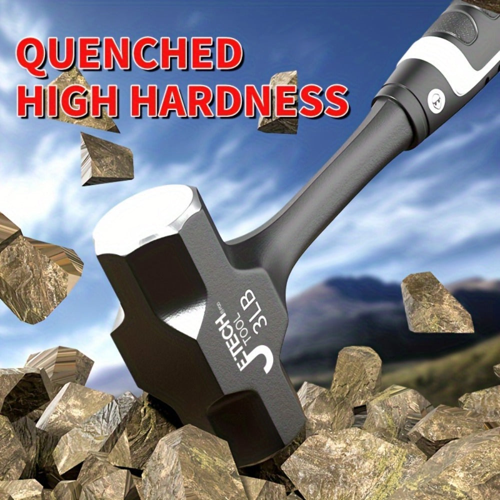 Octagonal Hammer 2/3/, Handle, Professional Masonry & Demolition Sledge Hammer for Stone, Concrete