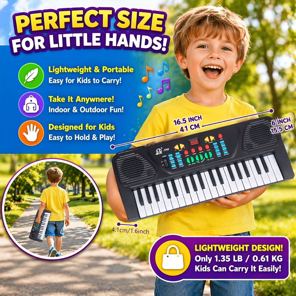 Kids Keyboard Piano 37 Keys with Microphone, Portable Electronic Piano with the Listed Color, Size or Set Options for Everyday Use