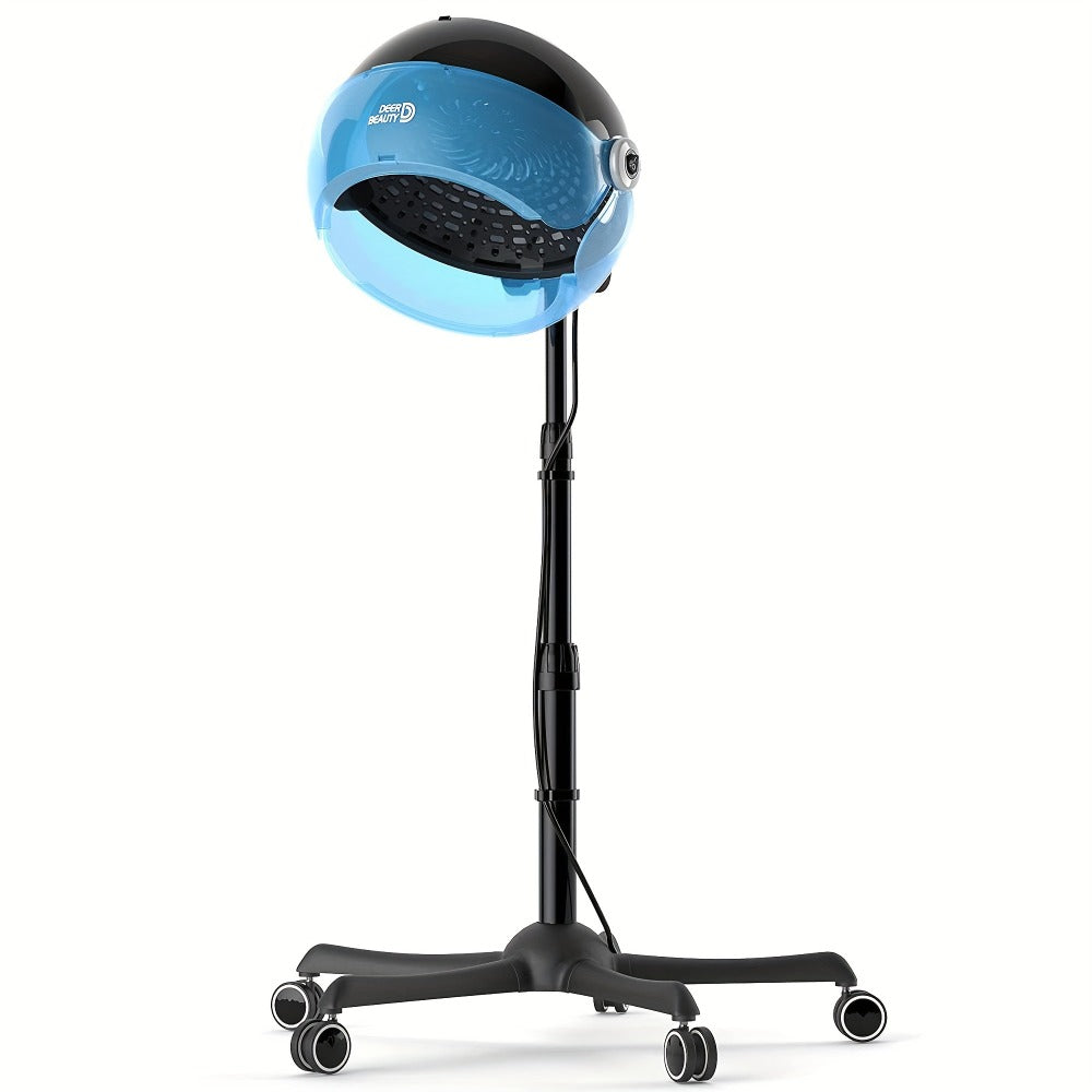 Ionic Floor-Standing Hooded Hair Dryer 1875W, Adjustable Height Professional Salon Hood Dryer for Deep