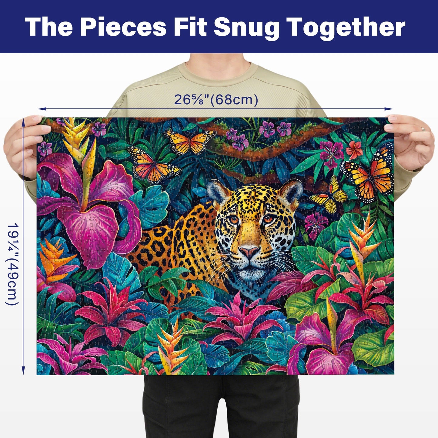1000 Piece Jigsaw Puzzles for Adults 3-Pack – Challenging Large Puzzle Set with Wildlife, Scenic Landscape & Nature Themes | Letters on