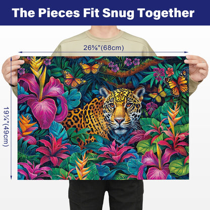 1000 Piece Jigsaw Puzzles for Adults 3-Pack – Challenging Large Puzzle Set with Wildlife, Scenic Landscape & Nature Themes | Letters on