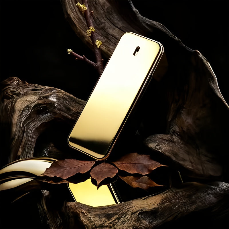 100, 000, 000 Golden Men Cologne Eau de Toilette 3.4 oz 100ml Long Lasting Woody Floral Fragrance Spray Daily Wear Gift