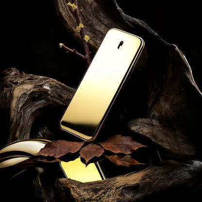 100, 000, 000 Golden Men Cologne Eau de Toilette 3.4 oz 100ml Long Lasting Woody Floral Fragrance Spray Daily Wear Gift