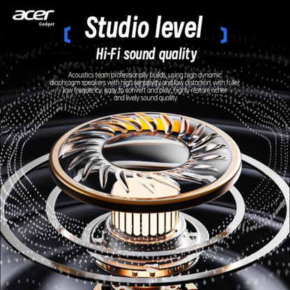 Acer TWS In-Ear Earbuds Noise Canceling Touch Control Sports Wireless Headphones Long for Bedside Audio, Alarms and Room Entertainment