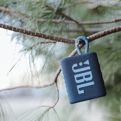 Bluetooth Speaker JBL Go 3 with IP67 Rating, USB-C Charging, Carry Loop, Five-Hour Runtime and Four Colors